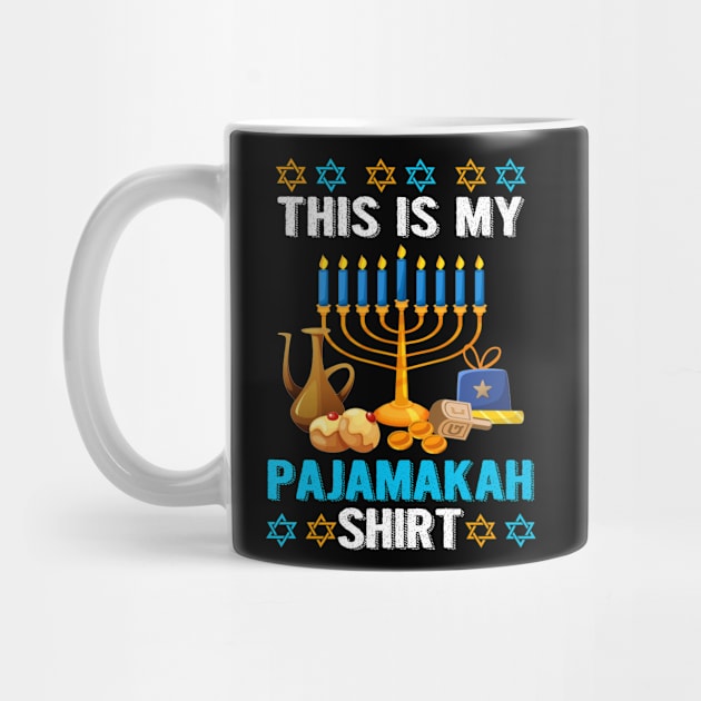 This is My Pajamakah Shirt Funny Hanukkah Pajama Gift by Dunnhlpp